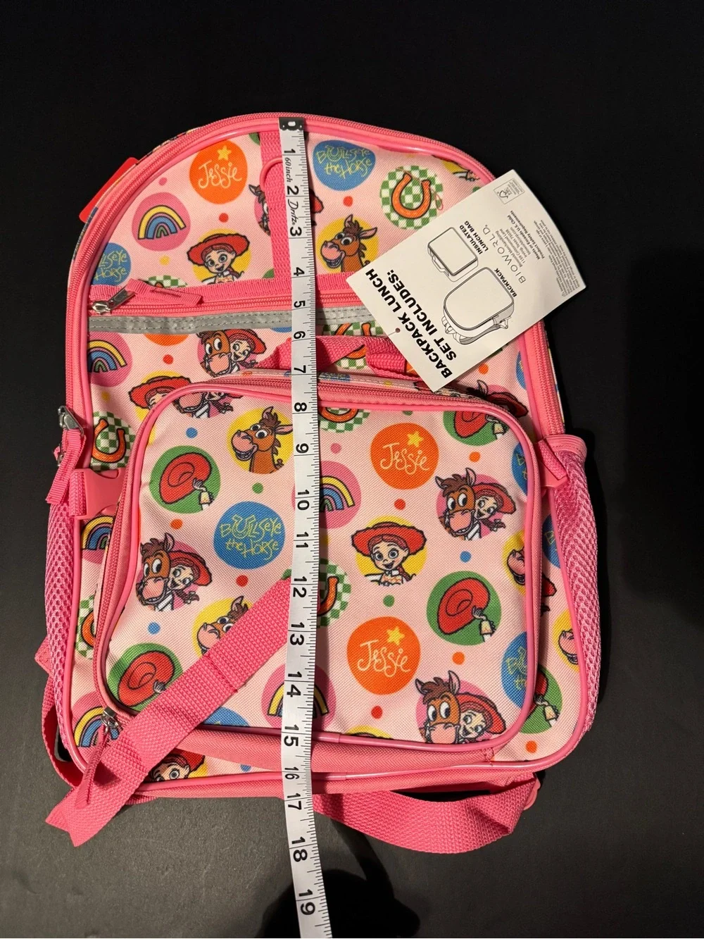Bioworld Pink Disney Jessie Kids Backpack and Lunch Set